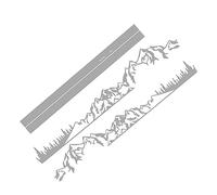 Side Skirts 4Pcs Car Stickers Body For VW For Transporter T4 T5 T6 For Multivan For Caravelle For Camper For Van For Motorhome DIY Decals Accessories(Glossy Gray)
