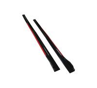 Side Skirts 4PCS Red/Black 2.4000mm Side Skirt Extensions Car Side Skirts Winglet Splitters Lip Universal