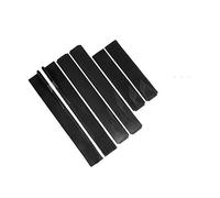 Side Skirts 6PCS 2m/2.2m For VW Front Universal Side Skirts Extension Rocker Panels Lip Wing Splitters On Bumper Car Styling(2.2m Bright Black)