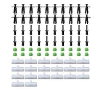 Side Skirts 80pcs For BMW E36 316i 318i M3 Plastic Car Clips Side Sill Skirt Clips Rocker Panel Moulding Clip Retainer Fastener Clips
