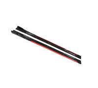Side Skirts 8PCS For Infiniti Q50 Q60 Q70 G25 G37 All Models Universal 2.2m Side Skirt Extension Rocker Plate Lip Separator Bumper(Black and Red)