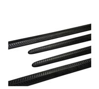 Side skirts 96/54CMx3.4CM 3D Car Door Protector Soft Strips Body Decoration Protection Sticker Universal Body Side Trim(Bright red)