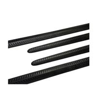 Side skirts 96/54CMx3.4CM 3D Car Door Protector Soft Strips Body Decoration Protection Sticker Universal Body Side Trim(Bright red)