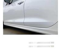 Side skirts Car Door Anti-scratch Strips Black White Rubber Body Side Guard Decoration Protective Stickers Body Side Trim(White 2PCS-95CM)