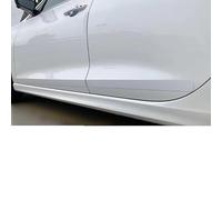 Side skirts Car Door Anti-scratch Strips Black White Rubber Body Side Guard Decoration Protective Stickers Body Side Trim(White 2PCS-65CM)