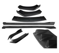 Side Skirts Cars For A4 For B7 B8.5 For S4 For RS4 Car Front Bumper Lip Spoiler Side Splitter Deflector Body Guards Step Skirt 12Pcs(Matte Black)