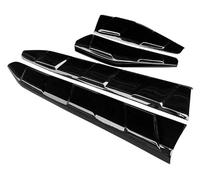 Side Skirts Cars For CHR 2018 2019 2020 2021 2022 2023 Car Door Protector Exterior Upgra Carbon Fiber Look ABS Si Step Skirt(Gloss Black)