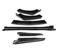 Side Skirts Cars For Raptor 6 2009-2015 Car Front Bumper Splitters Lip Body Kit Spoiler Side Extensions Rear Wrap Angle Look Step Skirt(Carbon Fiber Look)