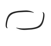 Side Skirts Edge Guards For Benz C Class W205 S205 A205 C205 C200 C220d C300 2018-2021 Fog Light Canard Front Bumper Splitter Spoiler(Black A)