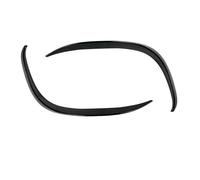 Side Skirts Edge Guards For Benz C Class W205 S205 A205 C205 C200 C220d C300 2018-2021 Fog Light Canard Front Bumper Splitter Spoiler(Carbon Look A)