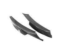Side Skirts Edge Guards For BMW 3 Series E90 320i 330i Tech LCI 2009 2010 2011 2012 Fog Lamp Cover Trim Front Canards Splitter(Carbon Look)