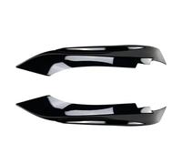 Side Skirts Edge Guards For BMW F32 F33 F36 4 Series 2014-2020 For Sport For Tech Pair Front Bumper Splitter Trim Fog Light Lamp Cover(Glossy Black)