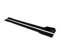 Side Skirts Edge Guards For VW For Golf For MK4 78.7" Side Skirt Splitter Spoiler Lip Rocker Panel Extensions Body Kit(Black with Red side)