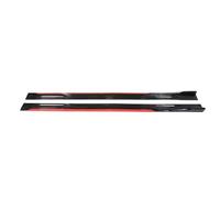 Side Skirts Extension For A3 8Y A3L Sedan Hatchback Sportback 2022 2M Car Side Skirt Extension Plate Lip Separator Bumper 2.18M Racing Spoiler(Red and black 2m)