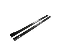 Side Skirts Extension For Kia For Mazda For BMW Car Side Skirt Adjustable Bumper Carbon Fiber Modifiedextension Rocker Plate Lip(Old Glossy Black2)