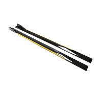Side Skirts For Benz 8PCS 2m/2.2m Car Side Skirts Side Skirt Extension Rocker Plate Lip Separator Bumper Universal(2M Black Yellow)