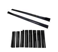 Side skirts For Benz W205 C63 C43 4Doors For AMG For C-Class 2015 Side Skirt Extension Diffusor 8Pieces ABS Lip Body Side Trim