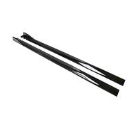 Side Skirts For Car Side Skirts Side Skirt Extension Rocker Plate Lip Separator Bumper 8PCS 2m/2.2m Universal(2.2M Black)