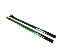 Side Skirts For Car Side Skirts Side Skirt Extension Rocker Plate Lip Separator Bumper 8PCS 2m/2.2m Universal(2.2M Black Green)