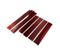 Side Skirts For Toyota 6PCS 2m/2.2m Side Skirts Extension Rocker Panels Lip Splitters Bumper Universal Car Styling(2m Red Carbon Fiber)
