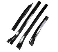 Side Skirts Splitter Guard Body Kit UV Coat Gloss Black Carbon ABS Fast Tunning Accessories For Tesla For Model 3 For Y 2017-2024 Car Side Skirts Extension(M-3-Carbon Look)