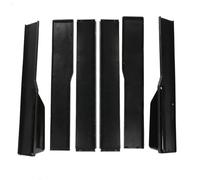 Side Skirts Splitter Lip 2.2m Car Side Skirt Body Kit Extensions Universal Spoiler For Mustang For Focus RS ST For Fiesta For Mondeo Side Step Skirt(Black)