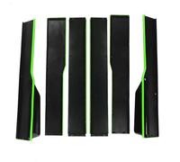 Side Skirts Splitter Lip 2.2m Car Side Skirt Body Kit Extensions Universal Spoiler For Mustang For Focus RS ST For Fiesta For Mondeo Side Step Skirt(Green)