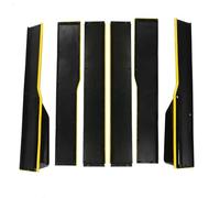 Side Skirts Splitter Lip 2.2m Car Side Skirt Body Kit Extensions Universal Spoiler For Mustang For Focus RS ST For Fiesta For Mondeo Side Step Skirt(Yellow)