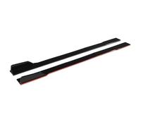 Side Skirts Splitter Lip 2m Car Side Skirt Extensions Spoiler Rocker Lip For Benz W205 W204 W203 W211 W212 W213 W117 C117 W176 For AMG For GTR Side Step Skirt(Red)