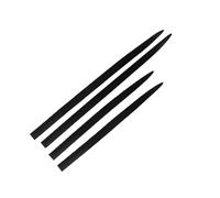 Side Skirts Universal Full Black Car Door Protector 4PCS Body Anti-scratch Decorative Sticker Car Side Door Edge Guard Protection Soft Strip