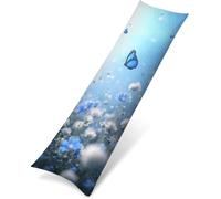 Side Sleeper Pillow Cover Daisy Cushion Covers Butterfly Sofa Cushions Covers 40x120cm Large Pillow Cases Velvet Improve Sleep Quality, Double-Sided Printing Invisible Zipper for Sofa Bed, Model1602