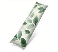 Side Sleeper Pillow Cover Green Cushion Cover Set of 1 16 x 57 in Body Pillow Case Abstract Bolster Pillows, Soft Velvet Cushion Covers with Zip Long Pregnancy and Side Sleeper Pillowcase B1-1264