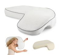 Side Sleeper Pillow with Arm Hole, Memory Foam Pillow Neck Pillow, Neck Support Pillow for Relieving Shoulders and Arms Pain, Cervical Neck Pillow for Side, Stomach and Back Sleepers,Anti Hand Numb
