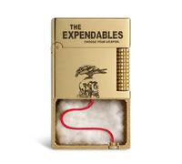 Side-Slide Flint Wheel Brass Soft-Flame Etched Kerosene Lighter, Crisp Sound, Refillable, Classic Vintage, Luxury, Collectible, Husband’s Present, Thorens The Expendables