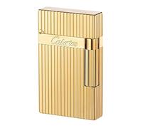Side Slide Ignition Trench Lighter, Suitable for Men Father Husband Gift Collection, Windproof Butane Torch Cigar Lighter Classic Vintage Elegant Soft Flame Brass Lighter,(W)