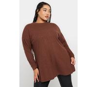 Side Split High Neck Jumper Yours Orange 16