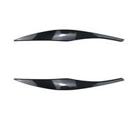 side splitter Car Front Spoiler Headlight Eyebrows Eyelid Exterior Tuning Car Accessories Compatible With 3 Series E90 E91 320i 330i 2005 2006 2007-2012(Carbon Fibre Look)