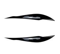 side splitter Compatible With 3 F30 F31 318i 320i 2012 2013 2014 2015 2016 2017 2018 Car Spoiler Side Front Headlight Eyebrow Eyelid Lid Trim Lamp Cover Sticker(Glossy Black)