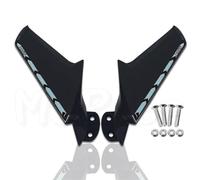 Side spoiler accessories Motorcycle Side Winglet 1 Pair Aerodynamic Winglet Fairing Wing Spoiler For ZX-6R ZX-10R For NINJA 400 2016-2023(Titanium)