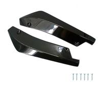 Side Spoiler Universal Car Front Rear Bumper Strip Lip Spoiler Diffuser Splitter Scratch Protector Carbon Fiber Winglets Side Skirt Extension(Black)