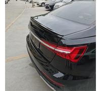 Side Spoilers For A6 C8 2019 2020 2021 2022 To Up Car Rear Wing ABS Spoiler Glossy Black Or Carbon Fiber Look Body Kit(Glossy Black)