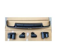 Side Spoilers For A6 S6 SLINE C8 2019 2020 2021 ABS REAR BUMPER TRUNK LIP SPOILER DIFFUSER With Exhaust Tips(G)