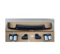 Side Spoilers For A6 S6 SLINE C8 2019 2020 2021 ABS REAR BUMPER TRUNK LIP SPOILER DIFFUSER With Exhaust Tips(F)