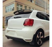 Side Spoilers For VW For Polo Spoiler 2011 2012 2013 2014 2015 Car Tail Wing Decoration ABS Plastic Unpainted Rear Trunk Roof Spoiler(White)