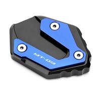 Side Stand Enlarge Motocycle Side Stand Foot For Y&amaha MT-09 2014-2025 Extension Pads Enlarge Kickstand Support Plate Expander Footpad Extension Pad(BLUE)