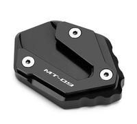 Side Stand Enlarge Motocycle Side Stand Foot For Y&amaha MT-09 2014-2025 Extension Pads Enlarge Kickstand Support Plate Expander Footpad Extension Pad(BLACK)
