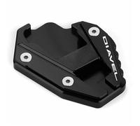 Side Stand Enlarge Motorcycle Kickstand Foot For Ducati Diavel1260 Diavel1260S Side Extension Stand Enlarger Parking Pad Extension Support Plate Extension Pad(Black3)