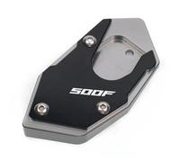 Side Stand Enlarge Motorcycle Kickstand Foot For H&onda For CB500X For CB500F Side Stand Extension Pad Support Plate Enlarge Base Footpad Extension Pad(Titanium1)