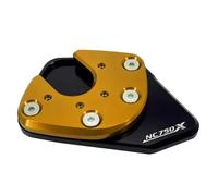 Side Stand Enlarge Motorcycle Kickstand Foot For H&onda NC750X 2014-2020 Side Stand Base Extension Pad Support Plate Enlarged Parking Footpad Extension Pad(Gold)