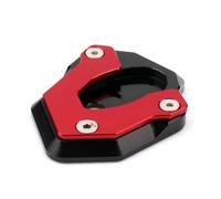 Side Stand Enlarge Motorcycle Kickstand Foot For K&awasaki For Z900RS 2017-2023 Side Stand Extension Anti-Skid Pad Support Plate Enlarged Footpad Extension Pad(RED)